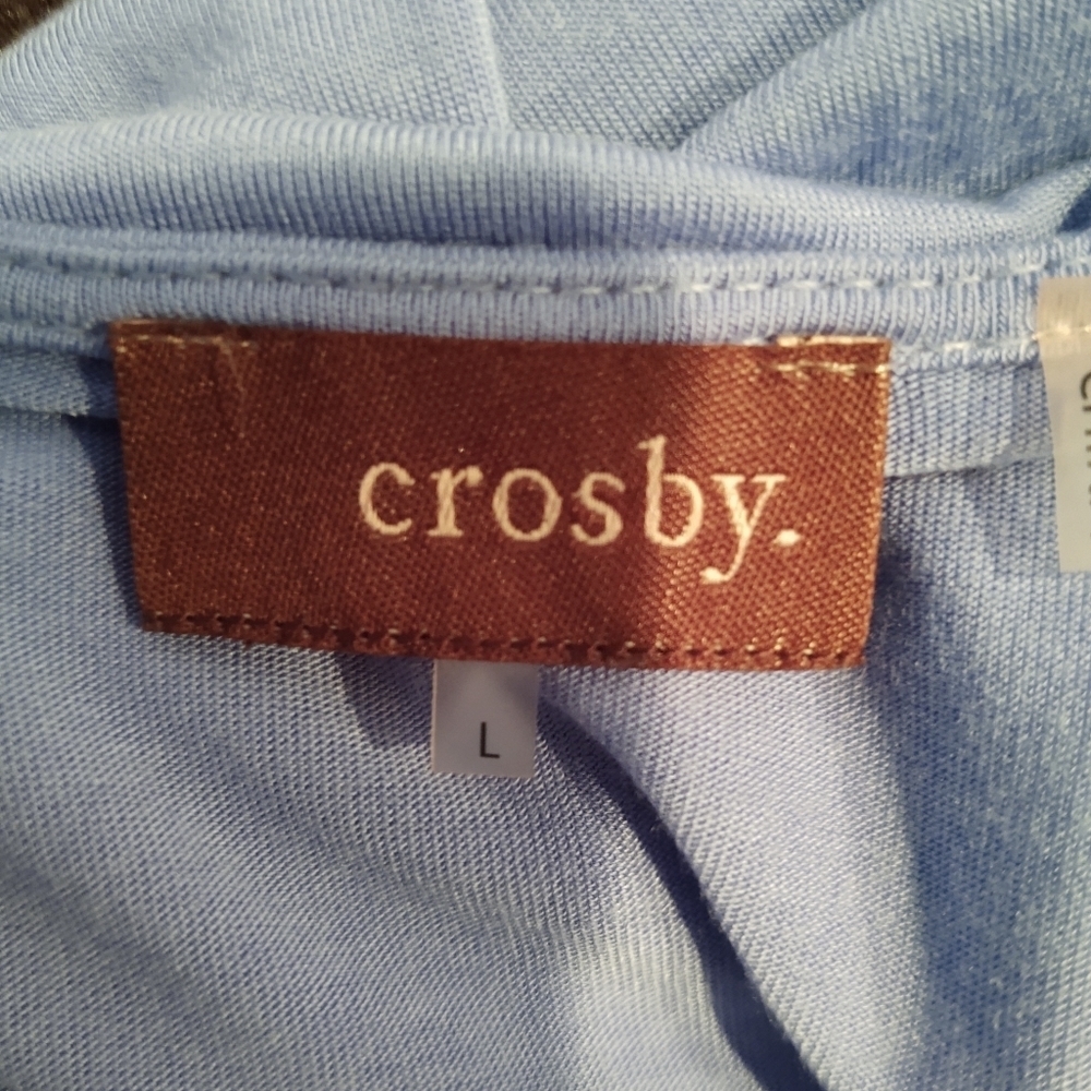 💥3/$20 Crosby Blue Sequence Large Shirt! - Picture 7 of 8
